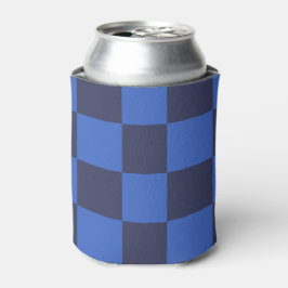 Kroatische geometrische blaue, fette Schachbretter Dosenkühler