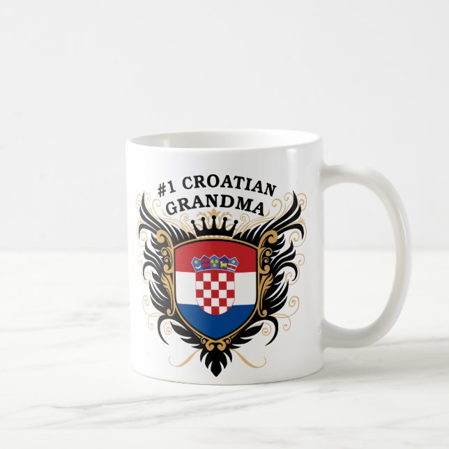 Kroatische Großmutter der Nr.-eine Tasse (Rechts)