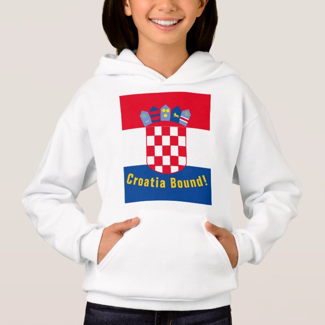 Kroatische Hühnerfelle Hoodie (Vorderseite)
