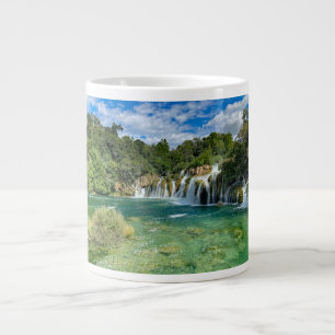 Kroatische Krka-Wasserfälle Fernpanorama Reise Jumbo-Tasse