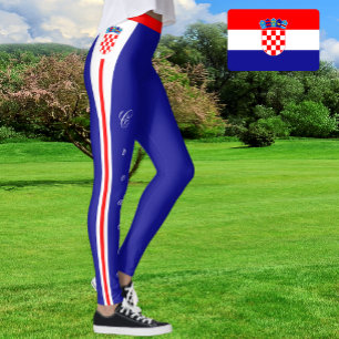 Kroatische Leggings, kroatische Flagge/Sport Leggings
