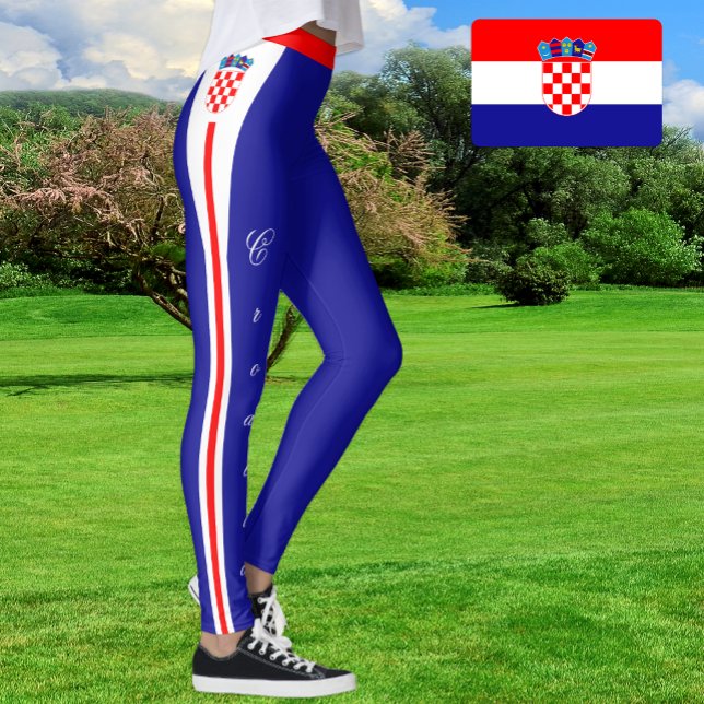 Kroatische Leggings, kroatische Flagge/Sport Leggings (Von Creator hochgeladen)