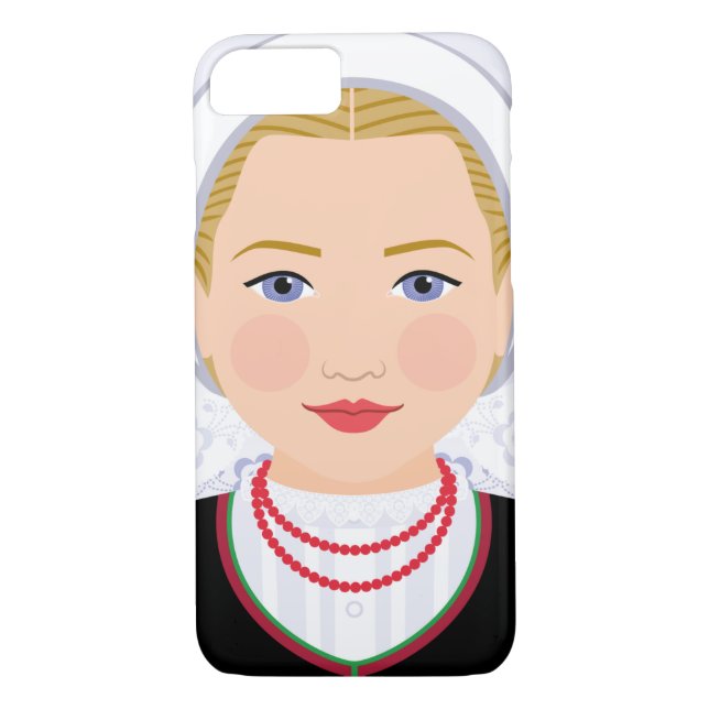 Kroatische Lika blonde matryoshka Fall Case-Mate iPhone Hülle (Rückseite)