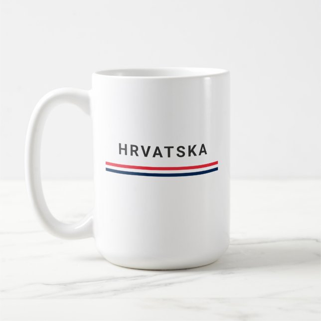 Kroatische Linien Kaffeetasse (Links)