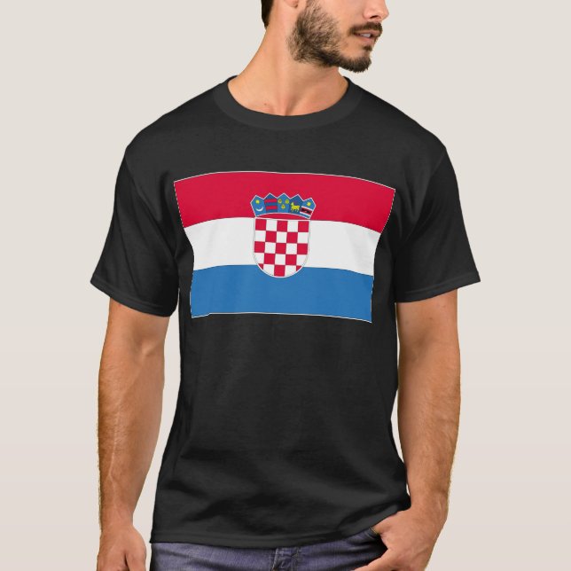 Kroatische Nationalflagge T-Shirt (Vorderseite)