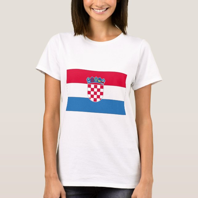 Kroatische Nationalflagge T-Shirt (Vorderseite)