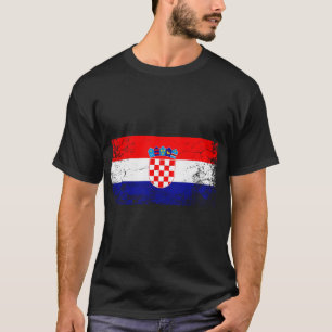 Kroatische Nationalflagge Vintages Geschenk T-Shirt