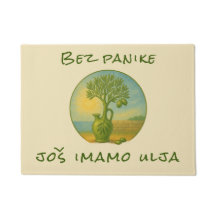 Kroatische Olivenöl-Vintage-Label-Kunst
