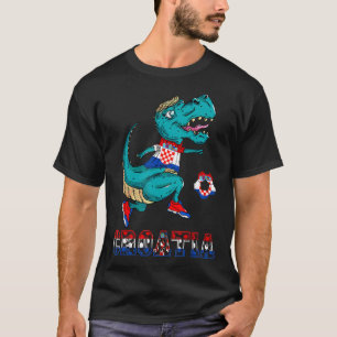 Kroatische Pride Dino T-Rex Hrvatska Soccer Team C T-Shirt