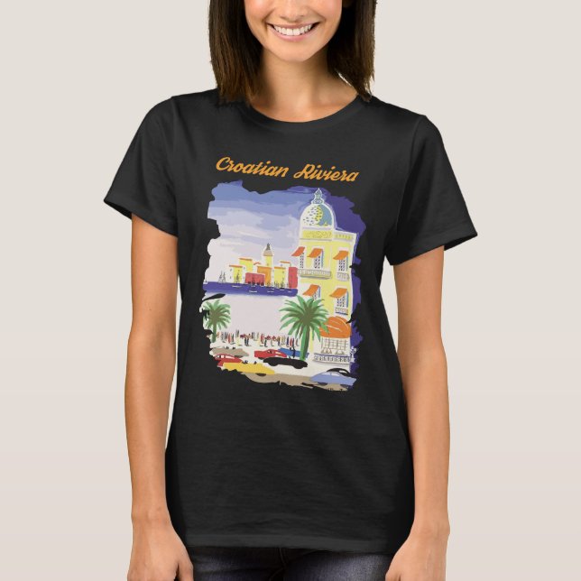 kroatische Riviera T-Shirt (Vorderseite)