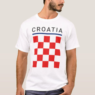 Kroatische Schachbrett T-Shirt