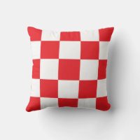 Kroatische Schachbrettmuster rot