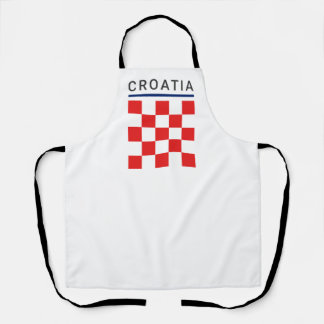 Kroatische Schachbrettmuster Schürze