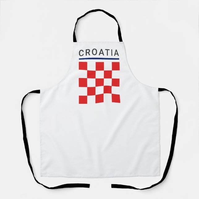 Kroatische Schachbrettmuster Schürze (Vorderseite)