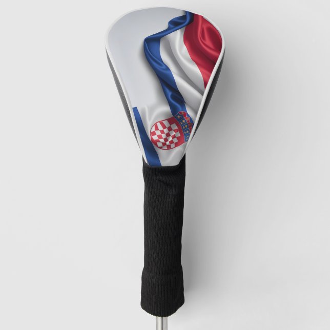 Kroatische Seidenstruktur Golf Headcover (Vorderseite)