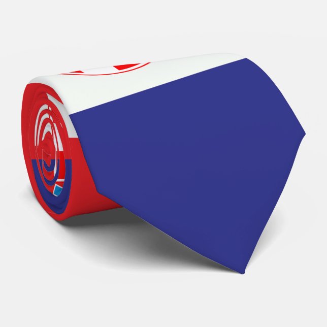 Kroatische Staatsflagge patriotische Geschenke Krawatte (Gerollt)