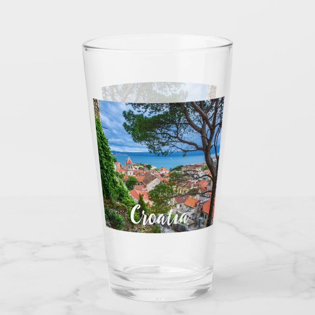 Kroatische Stadt Omis Glas (Vorderseite)