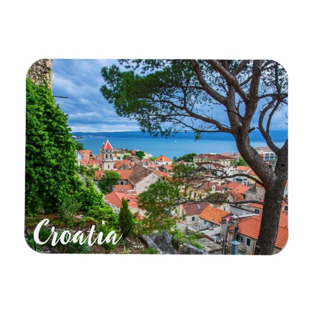 Kroatische Stadt Omis Magnet (Horizontal)