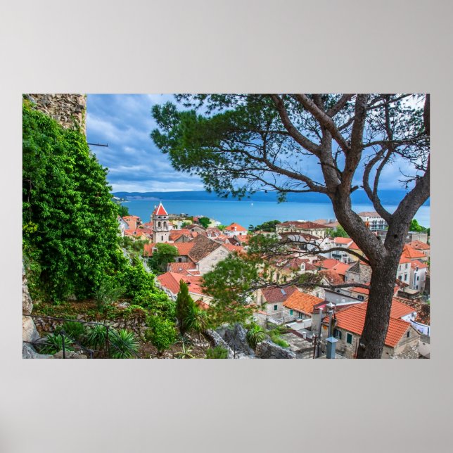 Kroatische Stadt Omis Poster (Vorne)