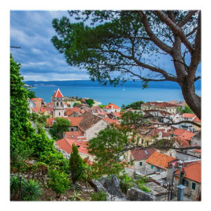 Kroatische Stadt Omis Poster
