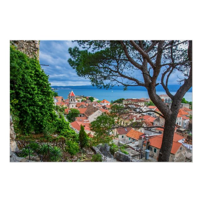 Kroatische Stadt Omis Poster (Vorderseite)