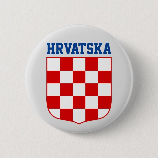 Kroatische Wappen Button (Vorderseite)
