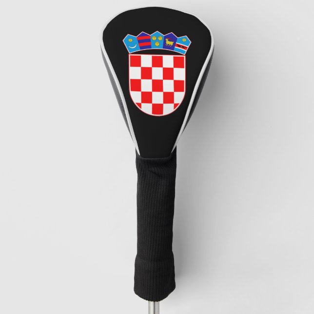 Kroatische Wappen Golf Headcover (Vorderseite)