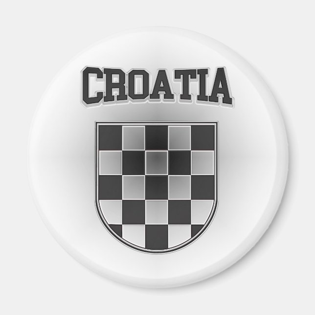 Kroatische Wappen Magnet (Vorne)