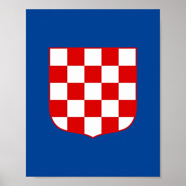 Kroatische Wappen Poster (Vorne)