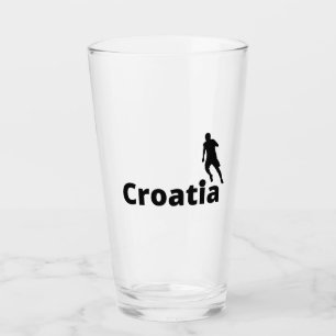 Kroatischer Fußball Glas