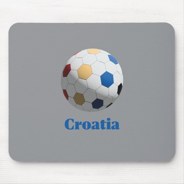 Kroatischer Fußball Mousepad (Vorne)