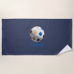 Kroatischer Fußball Strandtuch