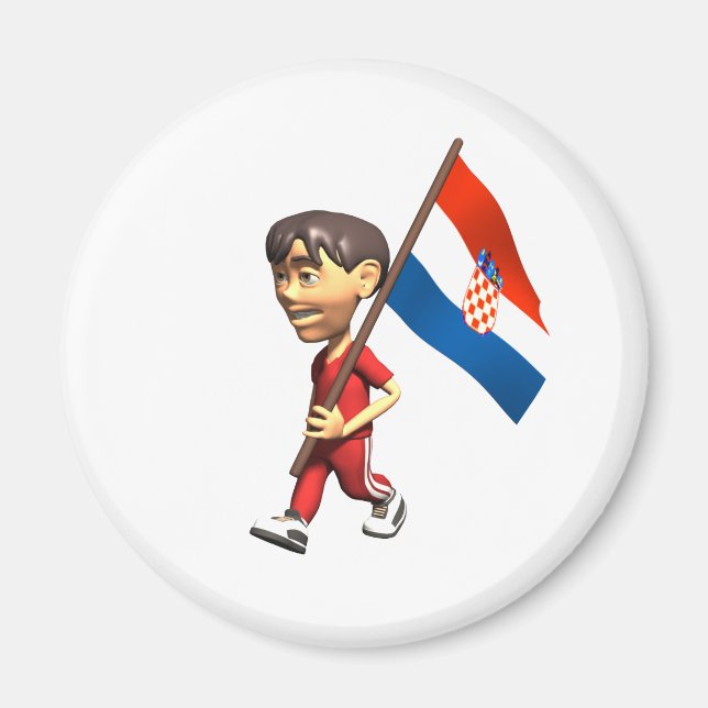 Kroatischer Junge Magnet (Vorne)