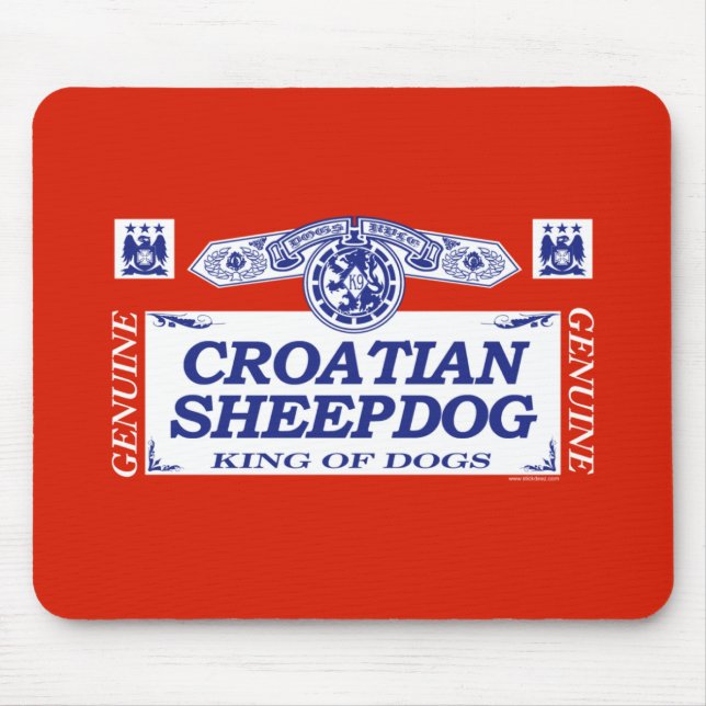 Kroatischer Schäferhund Mousepad (Vorne)