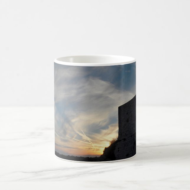 Kroatischer Sonnenuntergang Kaffeetasse (Mittel)