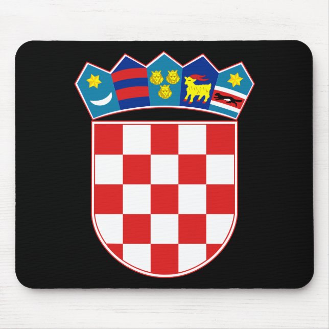 Kroatisches Emblem Mousepad (Vorne)