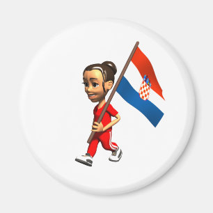 Kroatisches Mädchen Magnet