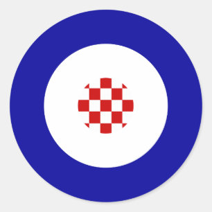 Kroatisches Mod-runder Aufkleber