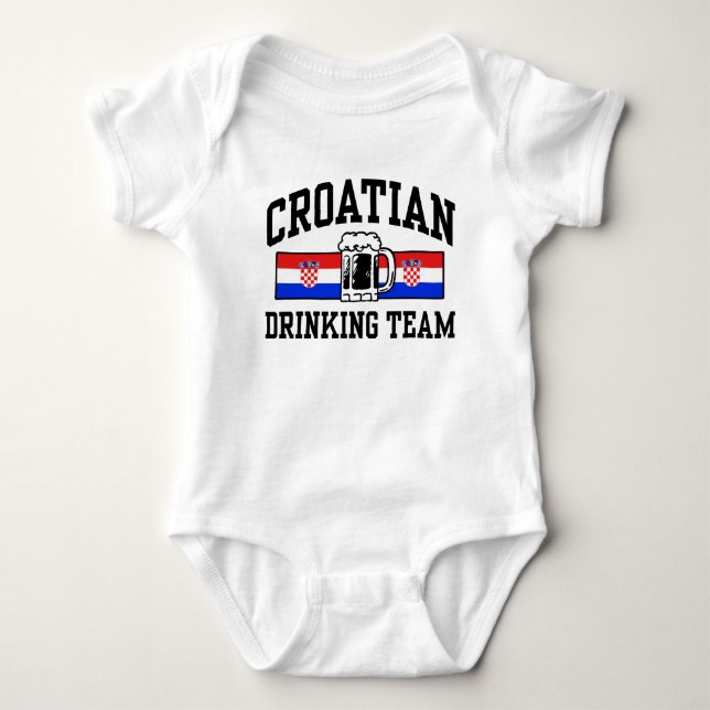 kroatisches Trinkteam T-Shirt (Vorderseite)
