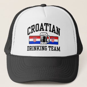 kroatisches Trinkteam Truckerkappe
