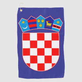 Kroatisches Wappen Golfhandtuch