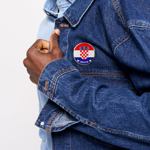 Kroatisches Wappen Hrvatski grb mit Text Button