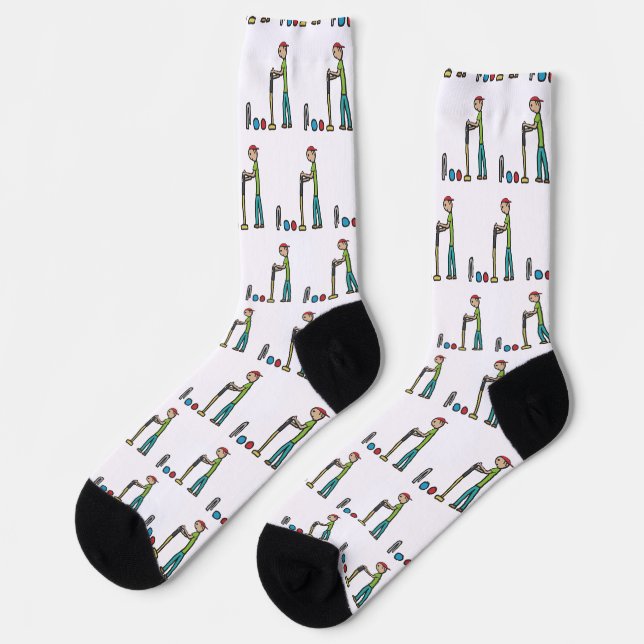 Krocket Socken (Linkes Detail)