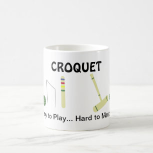 Krocket-Spiel mit Spruch Tasse