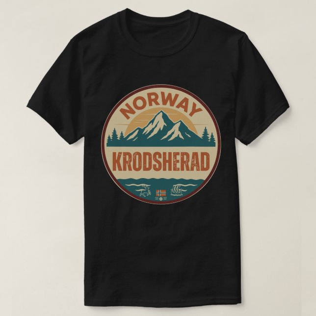 Krodsherad, Norwegen T-Shirt (Design vorne)