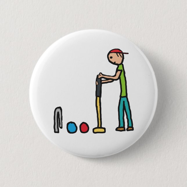 Krokett Button (Vorderseite)