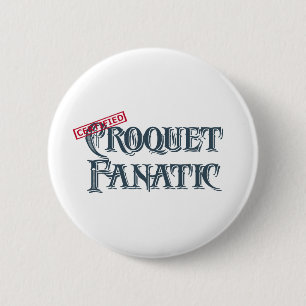 Krokett-Fanatiker Button