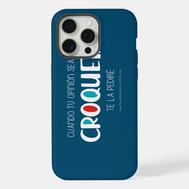 Kroketten iPhone Hülle (Rückseite)
