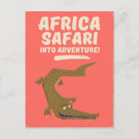 Krokodil Afrika Safari Poster!