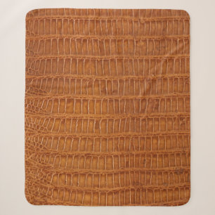 Krokodil Alligator Reptil Leder Textur Nahaufnahme Sherpadecke
